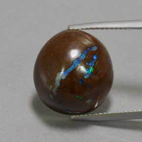 Opale boulder multicolore naturelle forme fantaisie, 14,85 ct, opaque