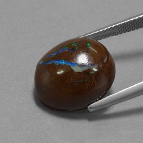 Opale boulder multicolore naturelle forme fantaisie, 14,85 ct, opaque