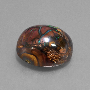 Opale boulder multicolore naturelle forme fantaisie, 9,42 ct, opaque