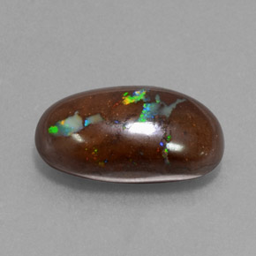 Opale Boulder Multicolore naturelle Coupe ovale, 9.75 ct, Opaque