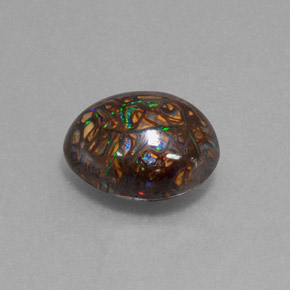 Opale boulder multicolore naturelle forme fantaisie, 9,07 ct, opaque