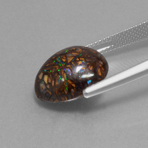 Opale boulder multicolore naturelle forme fantaisie, 9,07 ct, opaque