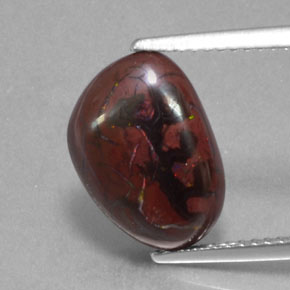 Opale boulder multicolore naturelle forme fantaisie, 4,96 ct, opaque