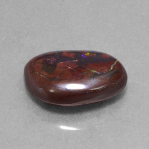 Opale boulder multicolore naturelle forme fantaisie, 4,96 ct, opaque