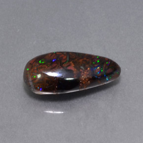 Opale boulder multicolore naturelle forme fantaisie, 4,97 ct, opaque