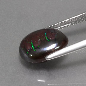 Opale Boulder Multicolore naturelle ovale, 4.60 ct, Opaque