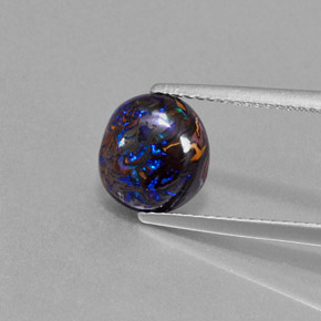 Opale boulder multicolore naturelle forme fantaisie, 2,96 ct, opaque