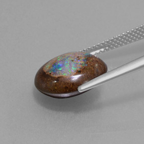 Opale boulder multicolore naturelle forme fantaisie, 4,79 ct, opaque