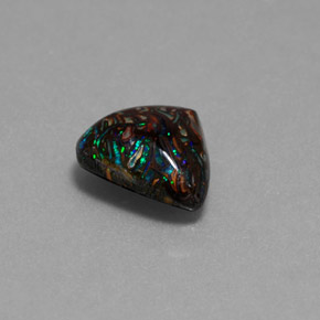 Opale boulder multicolore naturelle forme fantaisie, 3,13 ct, opaque