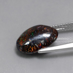 Opale Boulder Multicolore naturelle Forme fantaisie, 5.77 ct, Opaque