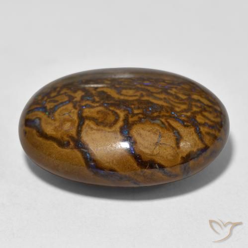 Opale Boulder Multicolore naturelle ovale, 34.16 ct, Opaque