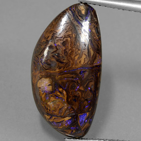 Opale boulder multicolore naturelle forme fantaisie, 8,17 ct, opaque