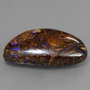 Opale boulder multicolore naturelle forme fantaisie, 8,17 ct, opaque