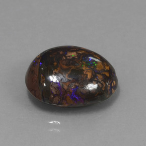 Opale boulder multicolore naturelle forme fantaisie, 12,14 ct, opaque