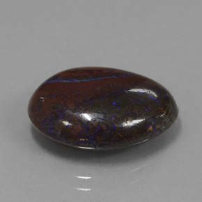 Opale Boulder Multicolore naturelle Forme fantaisie, 11.21 ct, Opaque