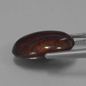 Opale Boulder Multicolore naturelle Forme fantaisie, 11.21 ct, Opaque