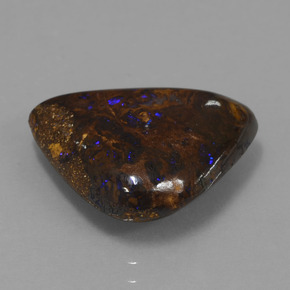 Opale boulder multicolore naturelle forme fantaisie, 9,90 ct, opaque
