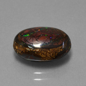 Opale Boulder Multicolore naturelle Forme fantaisie, 4.78 ct, Opaque