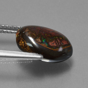 Opale Boulder Multicolore naturelle Forme fantaisie, 4.78 ct, Opaque