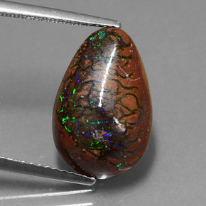 Opale Boulder Multicolore naturelle Fantaisie, 7.10 ct, Opaque