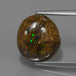 Opale Boulder Multicolore naturelle Forme fantaisie, 4.42 ct, Opaque