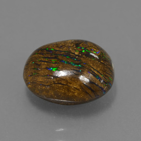 Opale Boulder Multicolore naturelle Forme fantaisie, 4.42 ct, Opaque