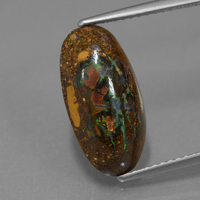Opale Boulder Multicolore naturelle Forme fantaisie, 4.78 ct, Opaque