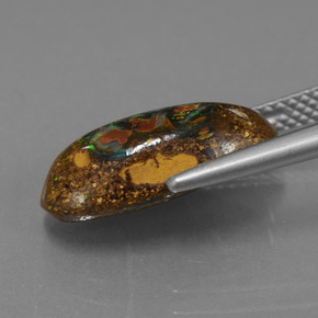 Opale Boulder Multicolore naturelle Forme fantaisie, 4.78 ct, Opaque