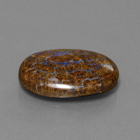 Opale Boulder Multicolore naturelle Coupe ovale, 13.05 ct, Opaque