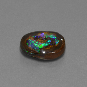 Opale Boulder Multicolore naturelle Forme fantaisie, 7.13 ct, Opaque