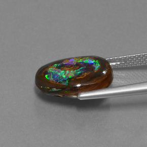 Opale Boulder Multicolore naturelle Forme fantaisie, 7.13 ct, Opaque