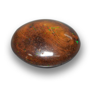Opale boulder multicolore naturelle coupe roude, 6,96 ct, opaque