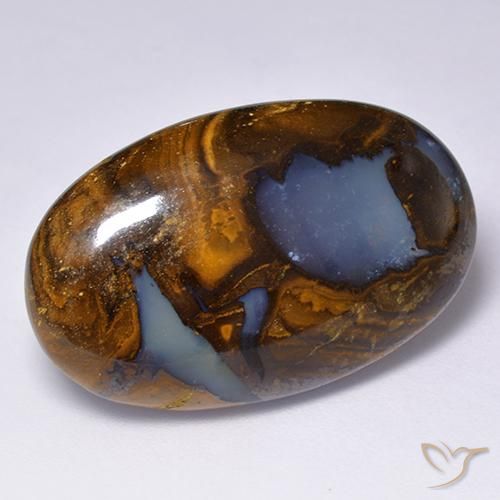 Opale Boulder Multicolore naturelle ovale, 26.43 ct, Opaque