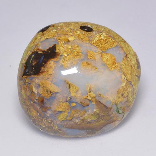 Opale boulder multicolore naturelle forme fantaisie, 14,87 ct, opaque