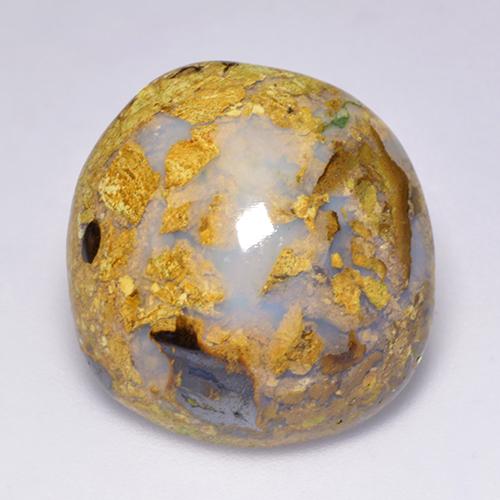 Opale boulder multicolore naturelle forme fantaisie, 14,87 ct, opaque