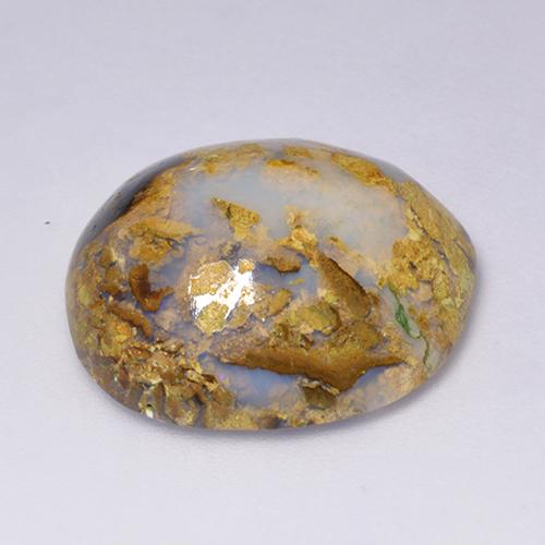 Opale boulder multicolore naturelle forme fantaisie, 14,87 ct, opaque