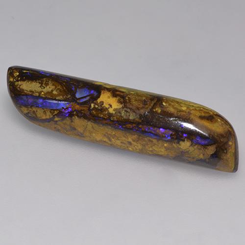 Opale boulder multicolore naturelle forme fantaisie, 10,24 ct, opaque