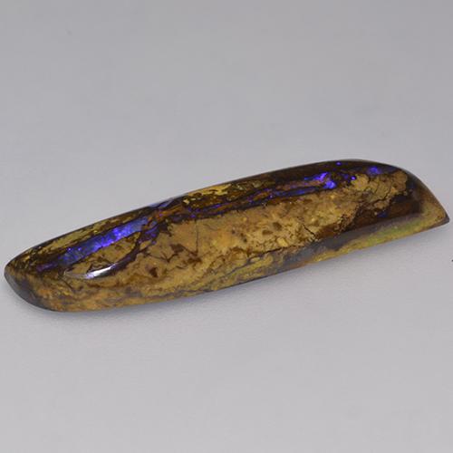 Opale boulder multicolore naturelle forme fantaisie, 10,24 ct, opaque