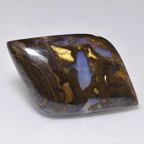 Opale Boulder Multicolore naturelle Forme fantaisie, 19.22 ct, Translucide