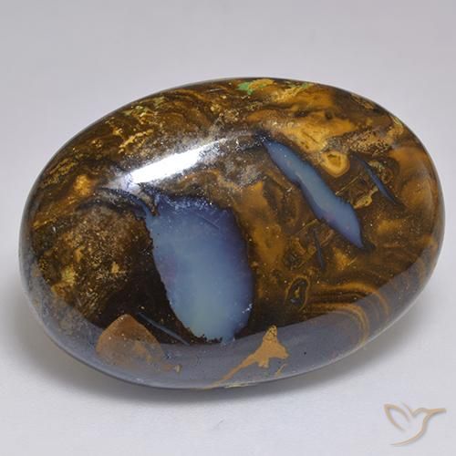 Opale Boulder Multicolore naturelle ovale, 41.37 ct, Opaque