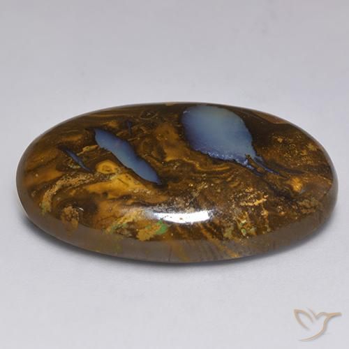 Opale Boulder Multicolore naturelle ovale, 41.37 ct, Opaque