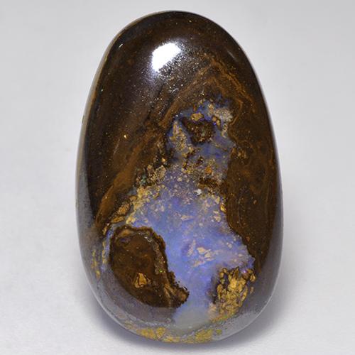 Opale boulder multicolore naturelle forme fantaisie, 15,87 ct, opaque
