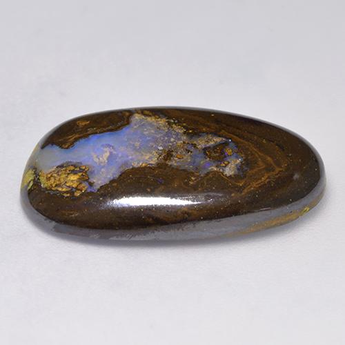 Opale boulder multicolore naturelle forme fantaisie, 15,87 ct, opaque