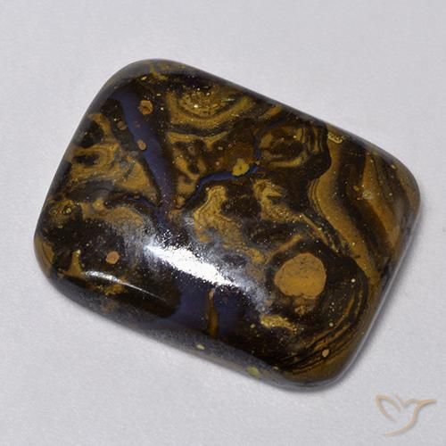 Opale Boulder Multicolore naturelle Coussin, 13.03 ct, Opaque