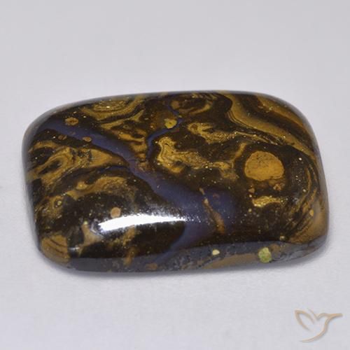 Opale Boulder Multicolore naturelle Coussin, 13.03 ct, Opaque