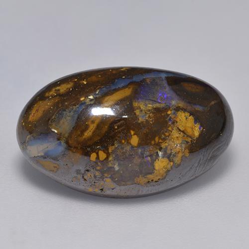 Opale boulder multicolore naturelle forme fantaisie, 15,72 ct, opaque