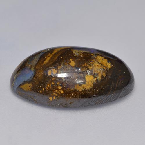 Opale boulder multicolore naturelle forme fantaisie, 15,72 ct, opaque