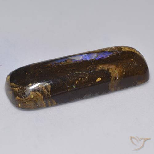 Opale Boulder Multicolore naturelle Coussin, 27.17 ct, Opaque
