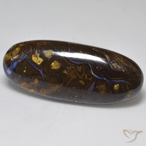 36.66ct Naturel Multicolore Opale Boulder, ovale, Opaque
