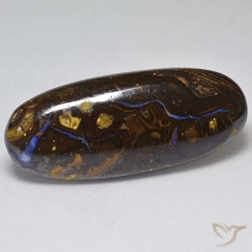 Opale Boulder Multicolore naturelle ovale, 36.66 ct, Opaque